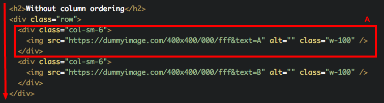 How To Reorder Columns With Bootstrap 4 Push Pull Classes Tutorial