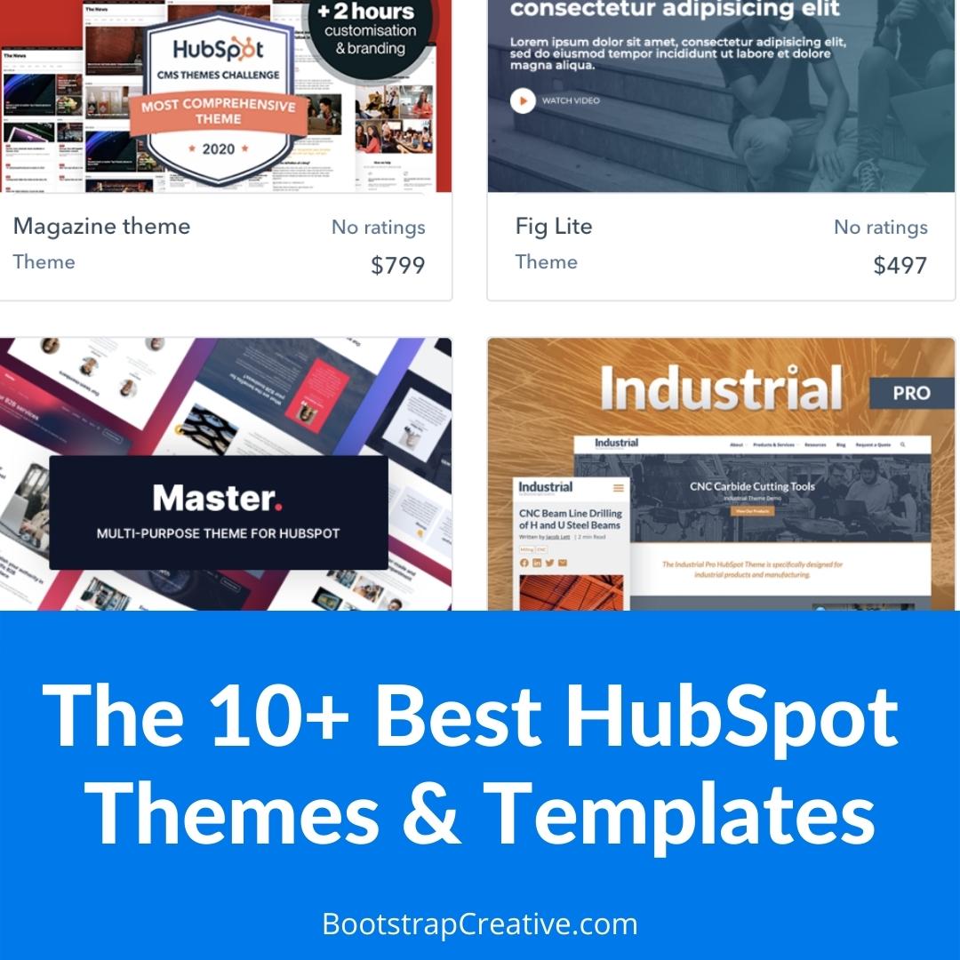 10+ Best HubSpot Website Themes & Templates of 2022 : Free and Premium Options