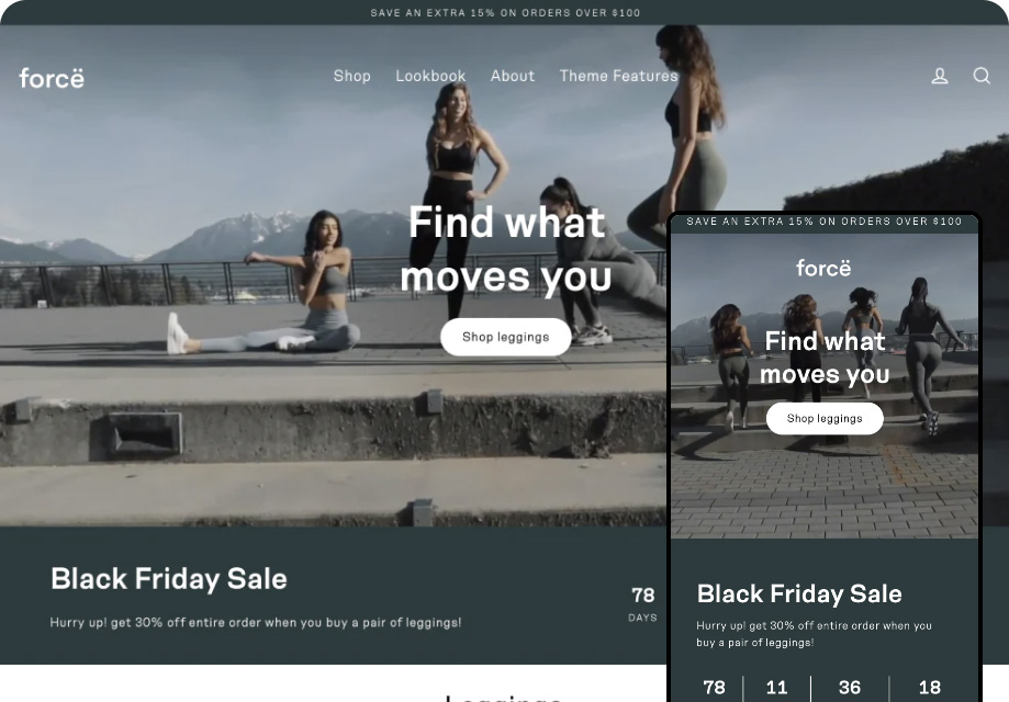 Streamline ecommerce website template for Shopify